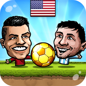 Puppet Soccer 2014 Big Head Football Logo