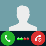 fake call and sms logo