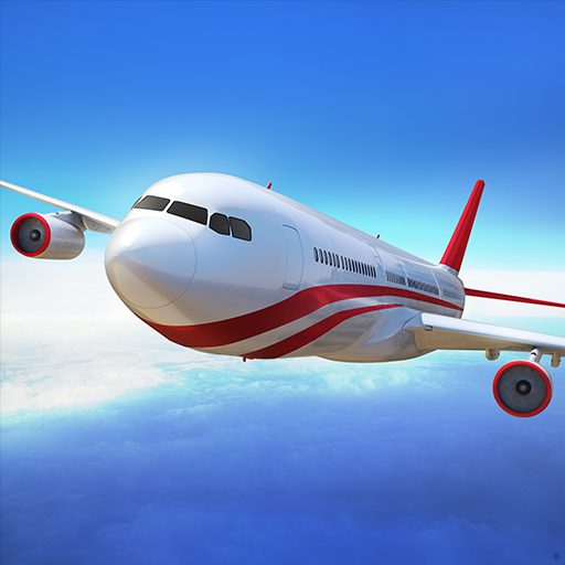 flight pilot simulator 3d logo