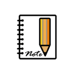 handwriting notes logo