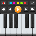learn piano piano keyboard logo