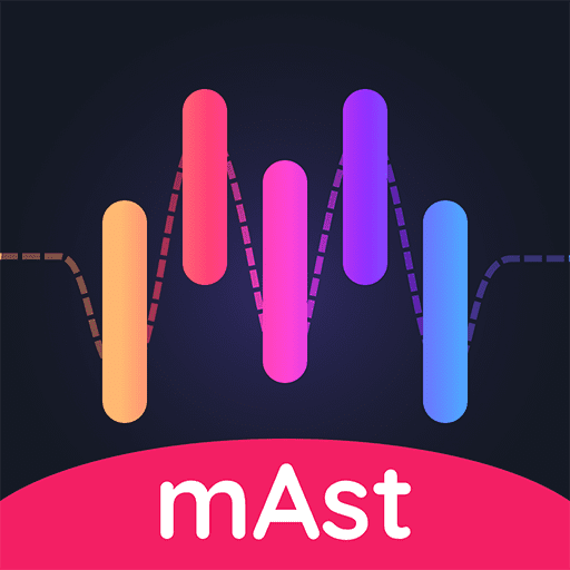 mast music status video maker logo