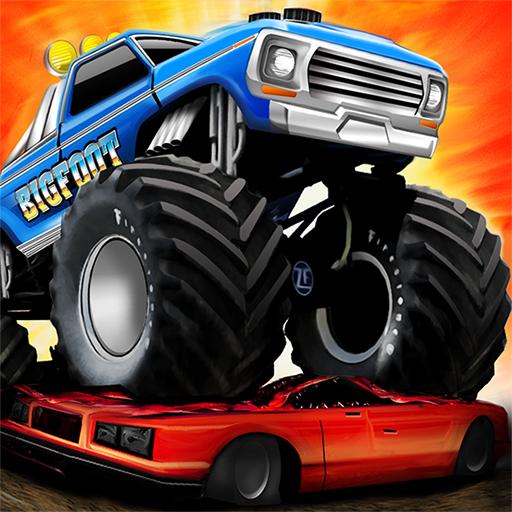 monster truck destruction logo