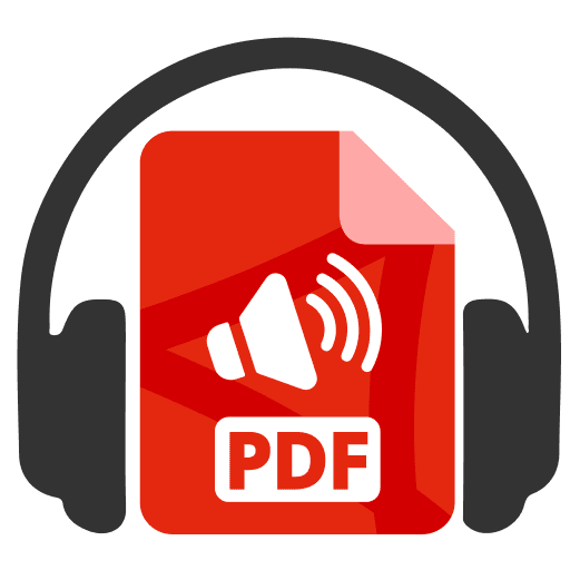 pdf speaker pdf reader logo