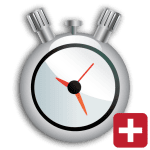 stopwatch timer plus logo